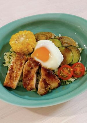 ふくふく豚と夏野菜のワンプレートランチ-レシピのメイン写真