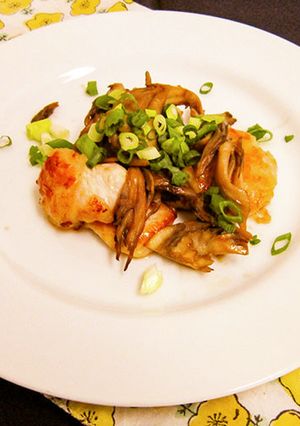 ガーリックチキン舞茸ソース-レシピのメイン写真