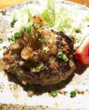 大葉にんにく醤油で和風おろしハンバーグ