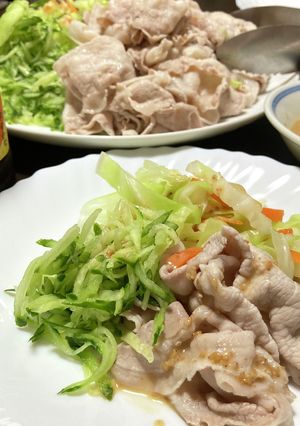 ゆず風味、野菜たっぷり豚しゃぶサラダ-レシピのメイン写真