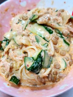 キムQ納豆スパサラダ-レシピのメイン写真