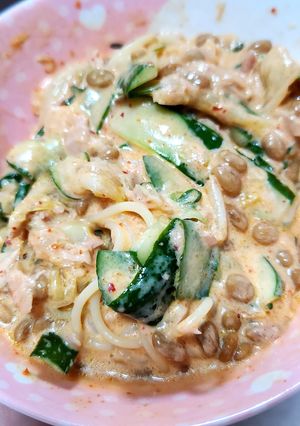 キムQ納豆スパサラダ-レシピのメイン写真