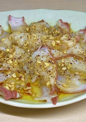 タコの簡単和風カルパッチョ-レシピのメイン写真