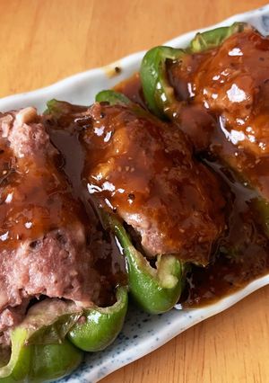ピーマンの肉詰め&サムラ◯マック風ソース-レシピのメイン写真