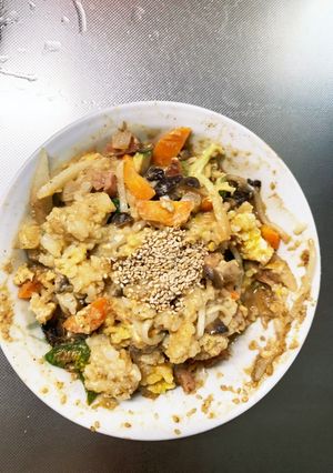 お一人様野菜たっぷり甘辛レモン風味炒飯-レシピのメイン写真