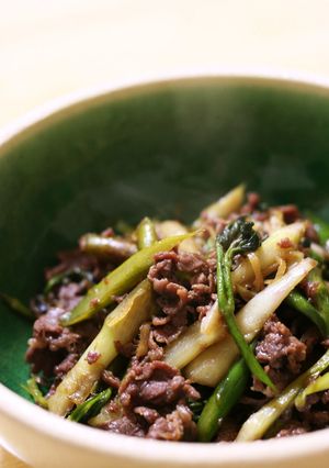 【山うどレシピ・全体】うどと牛肉の時雨煮-レシピのメイン写真