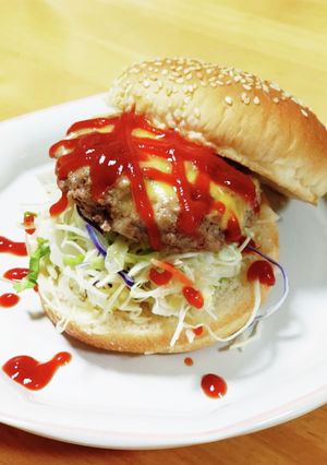 豚ひき肉のハンバーガー-レシピのメイン写真