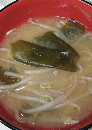 もやしとワカメの味噌汁-レシピのメイン写真