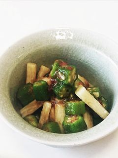 おくらと山芋の梅肉和え-レシピのメイン写真