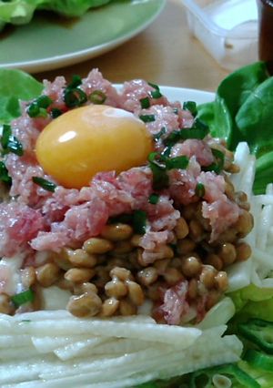 ネバネバ豆腐サラダで栄養たっぷり♪-レシピのメイン写真