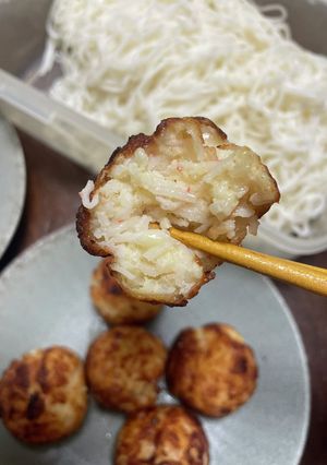 残ったそうめん+はんぺんチーズカニカマ卵-レシピのメイン写真