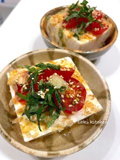 さっぱり♪トマトと大葉の冷奴-レシピのメイン写真
