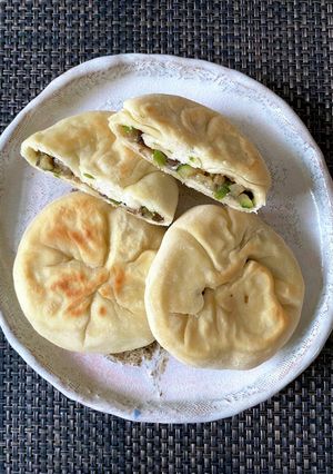 夏野菜たっぷりのスパイシーお焼き-レシピのメイン写真