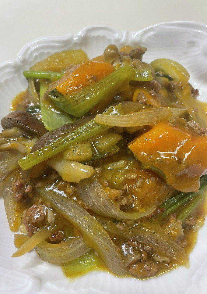 簡単合挽肉と野菜達のうま煮-レシピのメイン写真