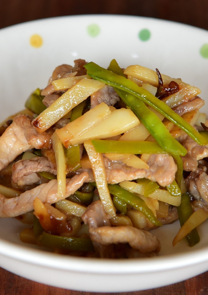 新ジャガと豚肉の中華炒め-レシピのメイン写真