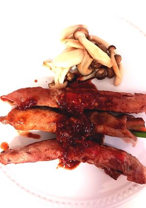豚ロース薄切り肉の野菜巻-レシピのメイン写真