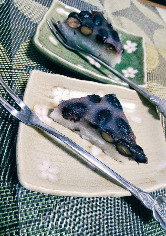 黒豆煮とレンジで簡単　水無月-レシピのメイン写真