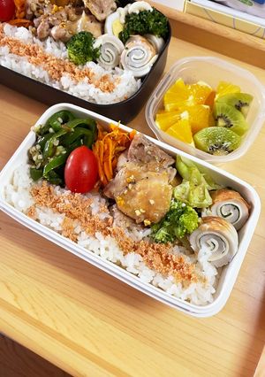 20240702娘ちゃん息子っちのお弁当-レシピのメイン写真