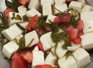 トマトとめかぶと豆腐の混ぜるだけサラダ-レシピのメイン写真