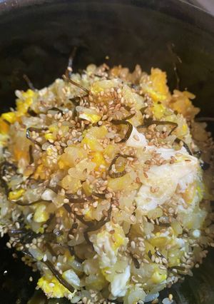【超カンタン】卵と塩昆布のうま味炒飯-レシピのメイン写真