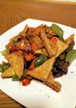 厚揚げの家常豆腐（カーチャントウフ）-レシピのメイン写真