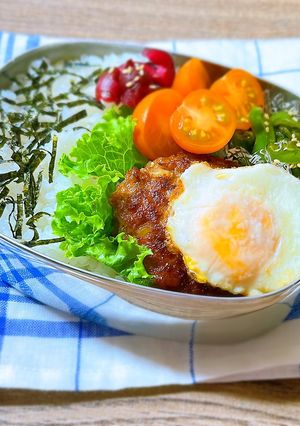焼肉のタレ味ハンバーグ-レシピのメイン写真