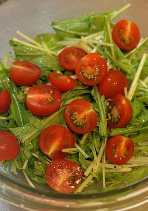 【やみつき】水菜のサラダ-レシピのメイン写真