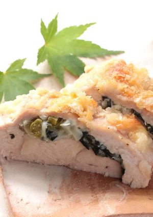 つるむらさきと鶏むねの クリーミー焼き-レシピのメイン写真