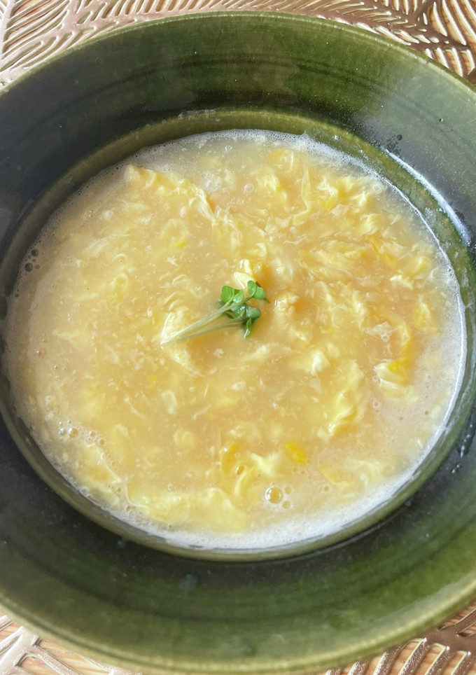 とうもろこしと卵の中華風スープ-レシピのメイン写真