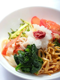 つるむらさきと 野菜 冷やしうどん-レシピのメイン写真