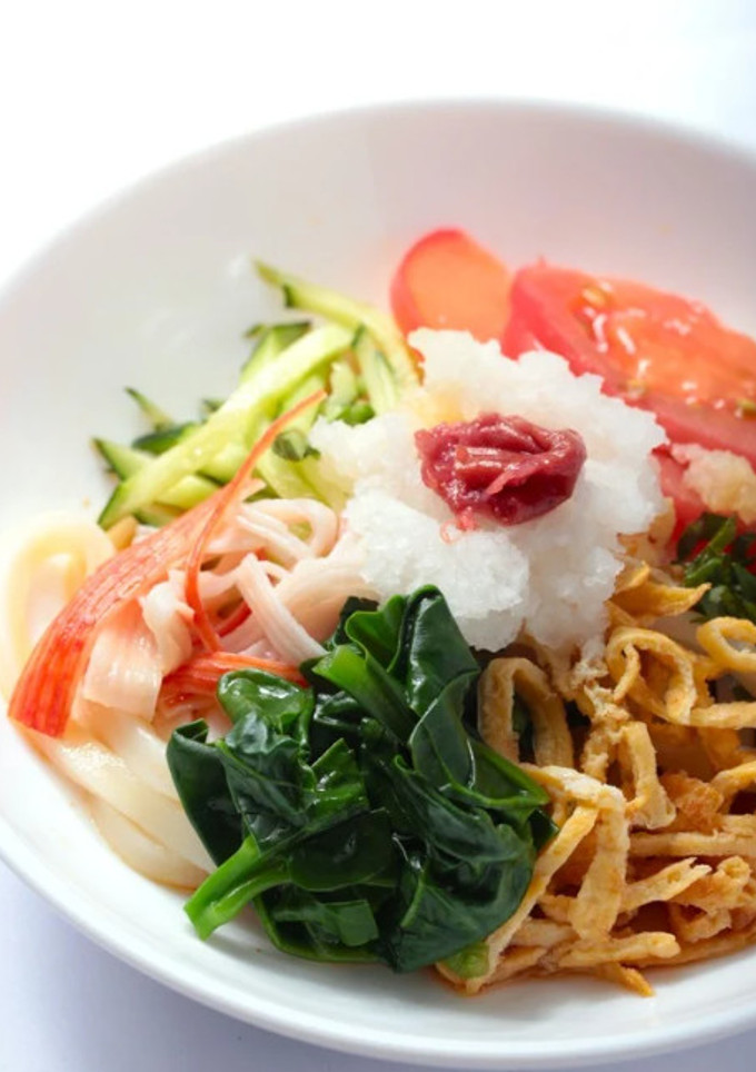 つるむらさきと 野菜 冷やしうどん-レシピのメイン写真