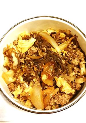 豆板醤風味の豚しらたき炒め-レシピのメイン写真
