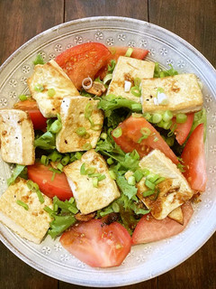 豆腐ソテーと野菜の焼き肉のタレサラダ-レシピのメイン写真