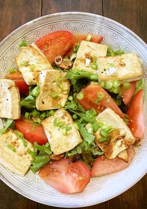 豆腐ソテーと野菜の焼き肉のタレサラダ-レシピのメイン写真