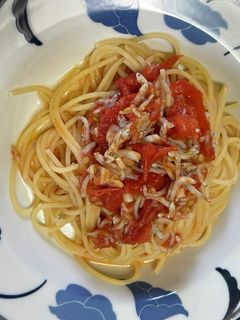 釜揚げしらすとトマトのスパゲッティ-レシピのメイン写真