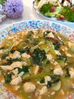チンゲン菜と豆腐の中華風あんかけ-レシピのメイン写真