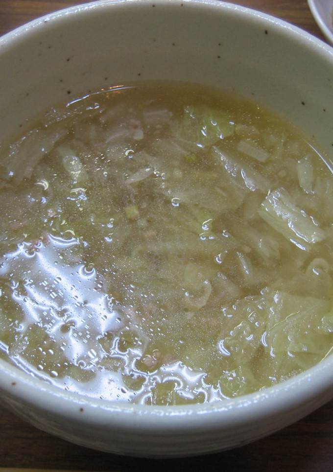 白菜とひき肉のくずあん汁-レシピのメイン写真