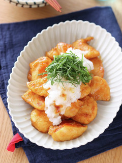 疲れた胃腸にもぴったり!甘酢おろしチキン-レシピのメイン写真
