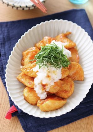 疲れた胃腸にもぴったり!甘酢おろしチキン-レシピのメイン写真