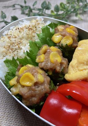 コーン入りしそ巻き焼売弁当-レシピのメイン写真