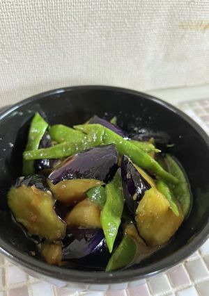 茄子とインゲンの甘味噌和え-レシピのメイン写真