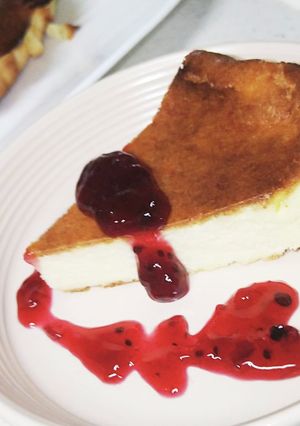 バスクチーズケーキ　牛乳から作る-レシピのメイン写真