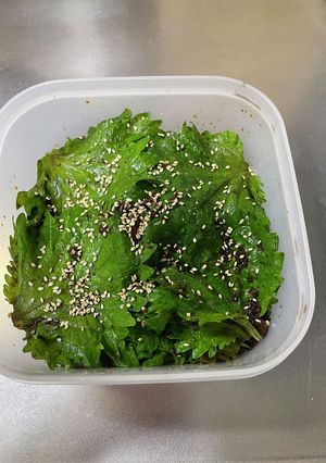 紫蘇の葉の醤油漬け(覚え書き)-レシピのメイン写真