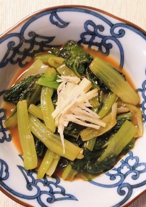 レンジで簡単♪小松菜のポン酢 からし和え-レシピのメイン写真