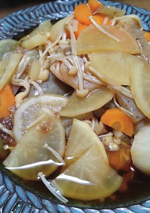 15分簡単！こんにゃく野菜煮込み-レシピのメイン写真