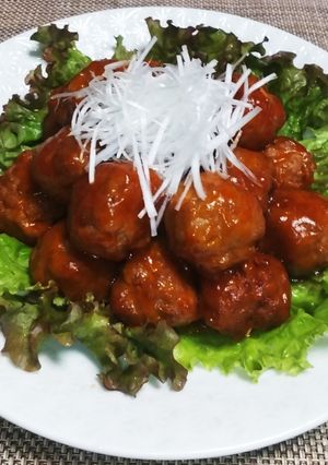 肉だんごの甘酢あん-レシピのメイン写真