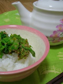 菜の花茶漬け-レシピのメイン写真