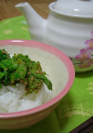 菜の花茶漬け-レシピのメイン写真