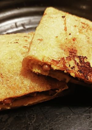納豆と黄身の油揚げ鋏み焼き-レシピのメイン写真