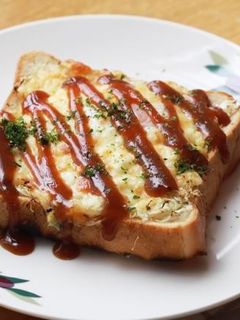 簡単お好み焼き風トースト-レシピのメイン写真
